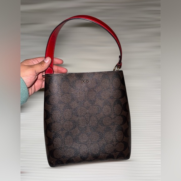 Coach Mini Town Bucket Bag In Signature Canvas - Picture 2 of 9